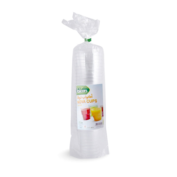 Transparente Plastikbecher