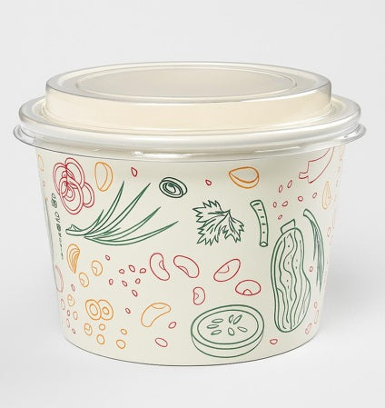 Salatschale mit Deckel, 1000 ml